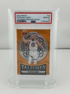 2024 Prizm Stephen Curry Talismen Orange #18/49 PSA 10
