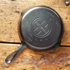 Vintage GRISWOLD Cast Iron SKILLET Frying Pan # 5 LARGE BLOCK LOGO - Ironspoon