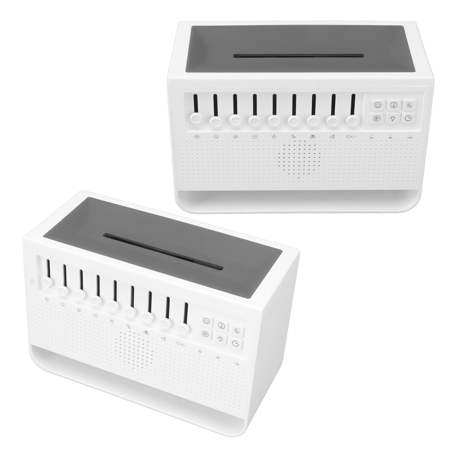 White Noise Flame Diffuser USB White Noise Simulation Flame Aromatherapy Ma BAJ