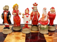 Alice in Wonderland Fantasy Chess Men Pieces Set -  NO Board