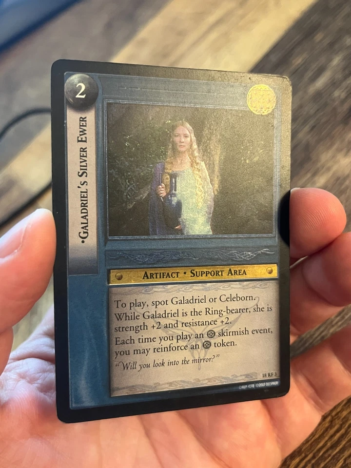 LOTR Lord of the Rings TCG Treachery & Deceit Foil 18RF3 Galadriel's Silver Ewer - Image 3 of 4