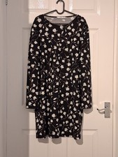 Mango Ladies, Black Pink And White Flowers On Atem Design. Size 14