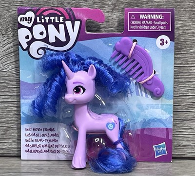 MY LITTLE PONY Izzy Moonbow Best Movie Friends Purple Pony w/Brush Hasbro Toy