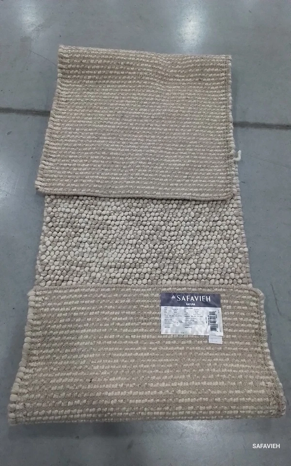BEIGE 2'-3" x 8'-0" Broken Thread Rug, Reduced Price 1172782151 NAT620B-28 - Image 2 of 4