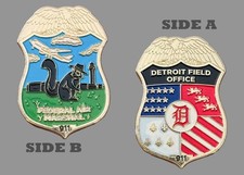 Federal Air Marshal Detroit Field Office Squirrel Badge Challenge Coin  M#12