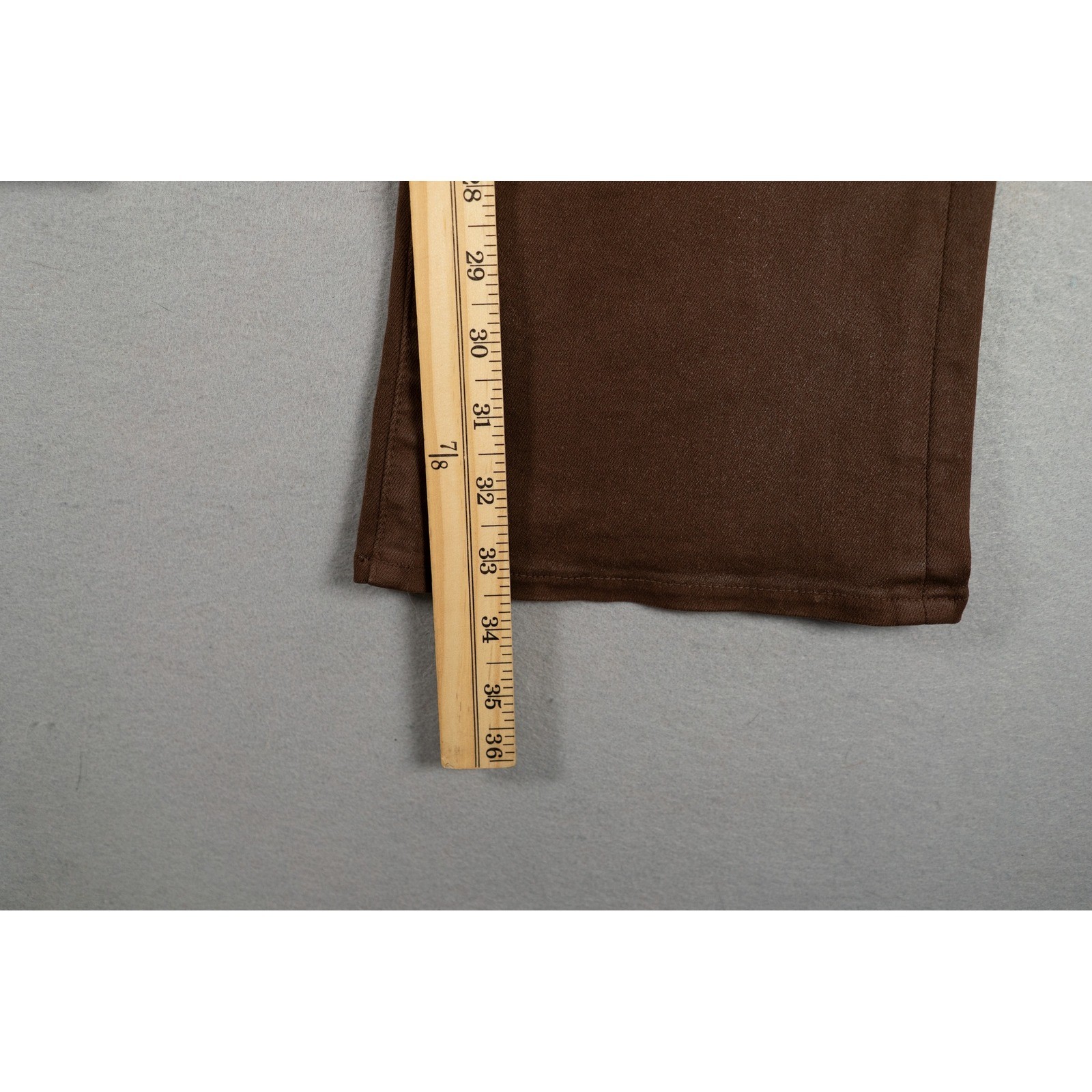 L'AGENCE High Rise Flare Leg Stretch Jeans Brown Size 27 Cotton Blend image 8