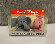 Elephant  Piggie finger puppets NIB Mo Willems book series characters