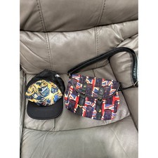 Doctor Who Union Jack TARDIS Crossbody Bag and Starry Night Trucker Hat Bundle