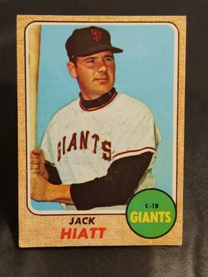 1968 Topps #419 Jack Hiatt - San Francisco Giants ⭐EX Condition⭐ - Image 1 of 3