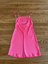 NWT ASOS Hot Pink Mini Dress Women's Size 0 Slip Spaghetti Strap