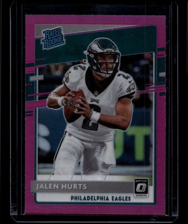 2020 Panini Donruss Optic Football Jalen Hurts #164 RC Rookie Pink
