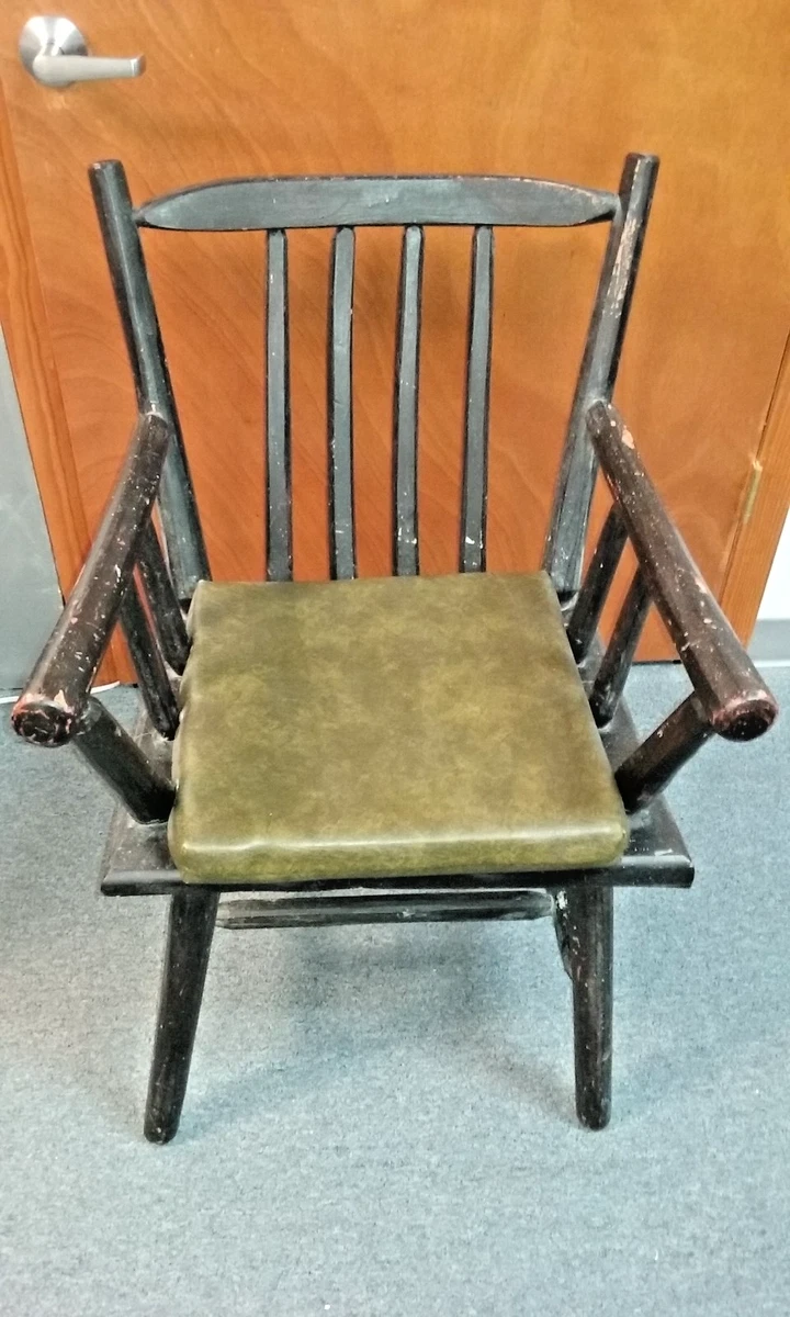 Black Antique Chairs Antique 1920-1949 Time Period Manufactured