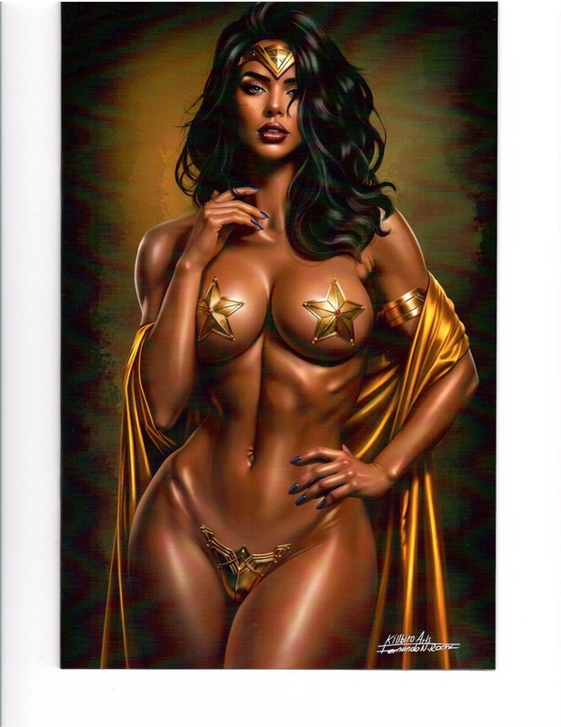 Cool Comics Gallery Fernando Rocha Amazon Wonder Woman Gold Variant Ltd to 100
