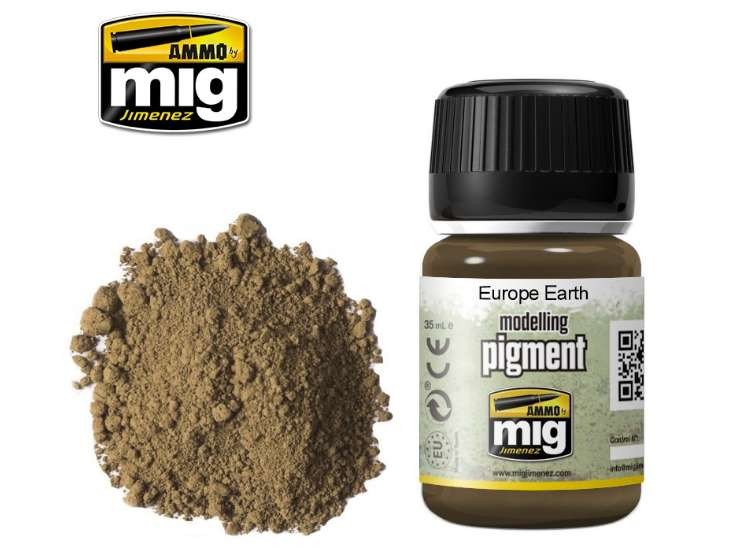 Ammo Mig A.MIG3004 35ml - Pigments - Europe Earth