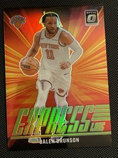 2024-25 Panini Donruss Optic - Express Lane Jalen Brunson #21 Lime Green...