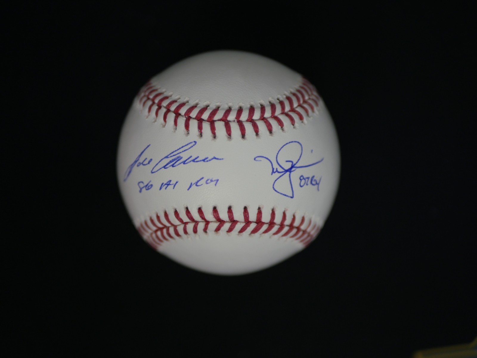 Mark McGwire Autographed Signed Oakland Athletics JOSE CANSECO OMLB BASEBALL WITH "86 AL ROY & 87 ROY" JSA COA 