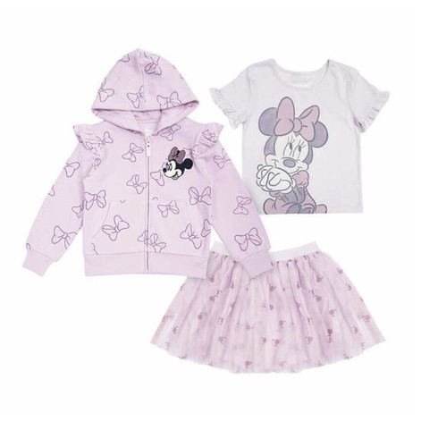 Disney Kids' 3-piece Set with Tutu Girls Princess/Minnie/ starwars