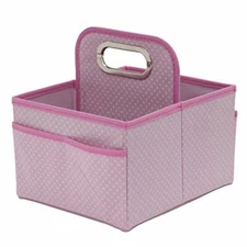Delta Children Portable Nursery Caddy  Barely Pink