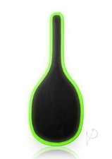 Glow in the Dark Bondage Gear Leather Spanking Round Paddle Whip Slapper BDSM