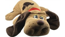 2020 POUND PUPPIES Brown Spots Large . Name Tag Red Collar Tan