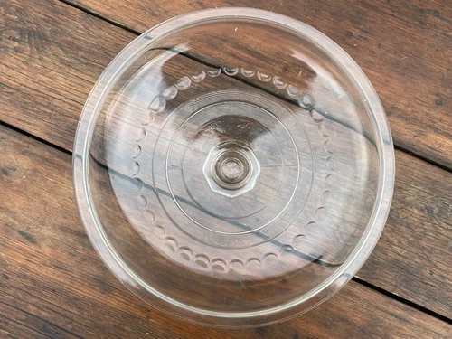 Griswold Cast Iron #10 Glass Lid with Logo Handle