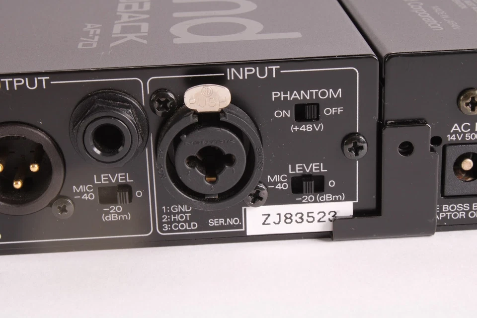 Roland 3x: AF-70 Anti-Feedback Module / Direct Box With Rack Ears - Image 4 of 4