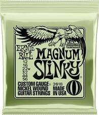 Ernie Ball 2618 Magnum Slinky Nickel Wound Electric Guitar Strings, 12-56