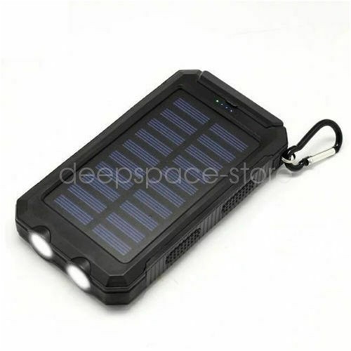 80000mAh Solar Power Bank 2 LED Dual USB External Battery Pack Charger - Zdjęcie 2 z 20