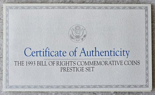 1993-S Bill of Rights Proof Prestige Set Commemorative Coins James Madison COA - Picture 9 of 17