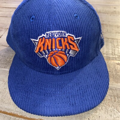 New Era Letterman Pin New York Knicks Corduroy Fitted Size 7 3/8 W