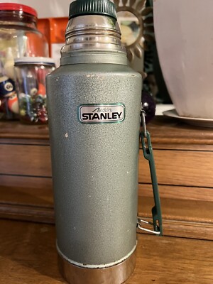 A945DH Vintage STANLEY Large Industrial Work Metal Thermos w/ Handle 1/2  Gallon | eBay