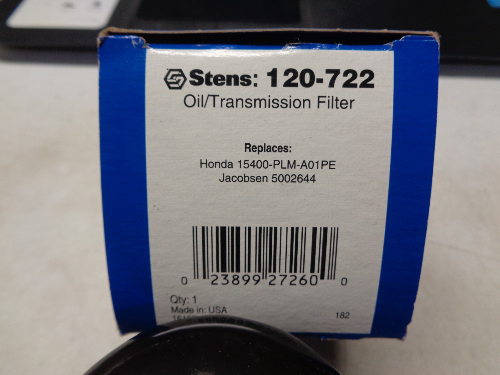 Stens Oil / Transmission Filter 120-722 Replaces Honda 15400-PLM-A01PE