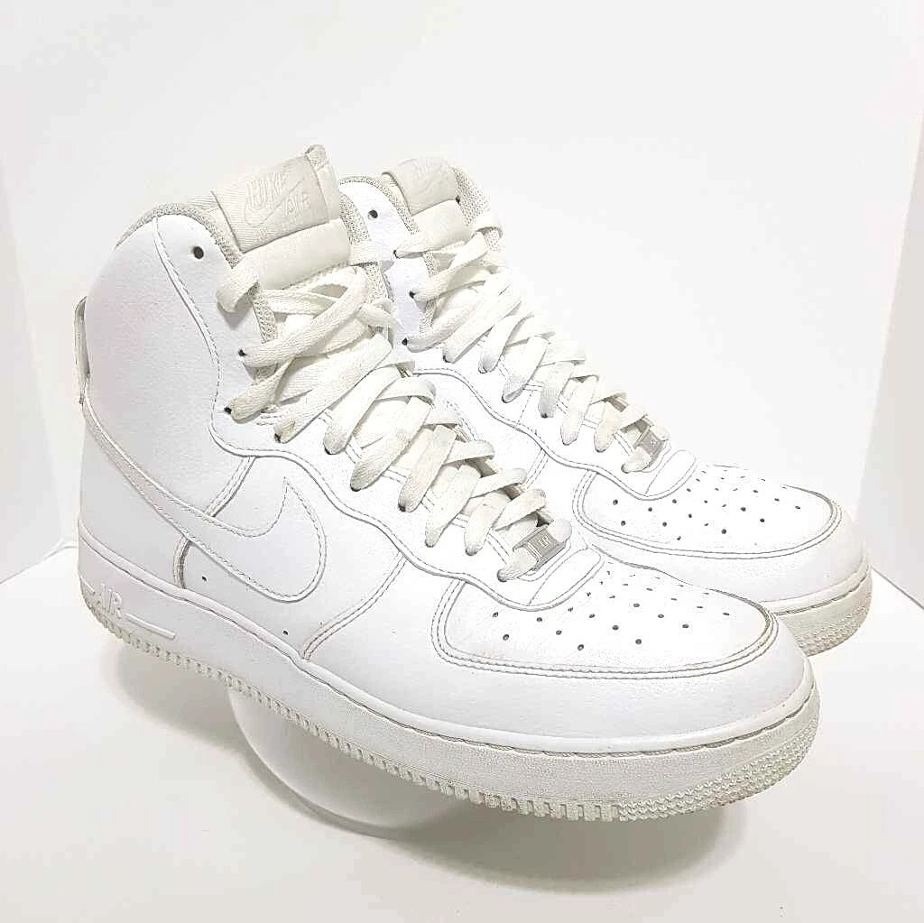 Speel Snel conjunctie Nike Mens Air Force 1 Basketball Shoes AF-1 White 315121-116 High Top 12  887225135003 | eBay