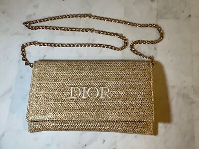 Christian Dior cross body and clouch bag - Raffia / Rattan