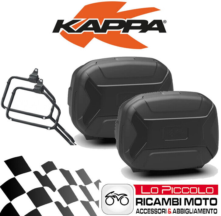 Kappa Over item handling Rigid Side Panniers KVC35 Black Shipping included Brackets V XL Honda 1000 +