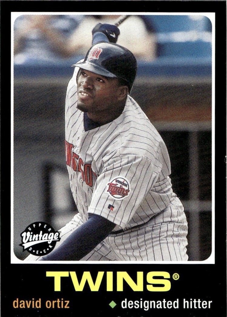 2002 Upper Deck Vintage Baseball Card David Ortiz Minnesota Twins
