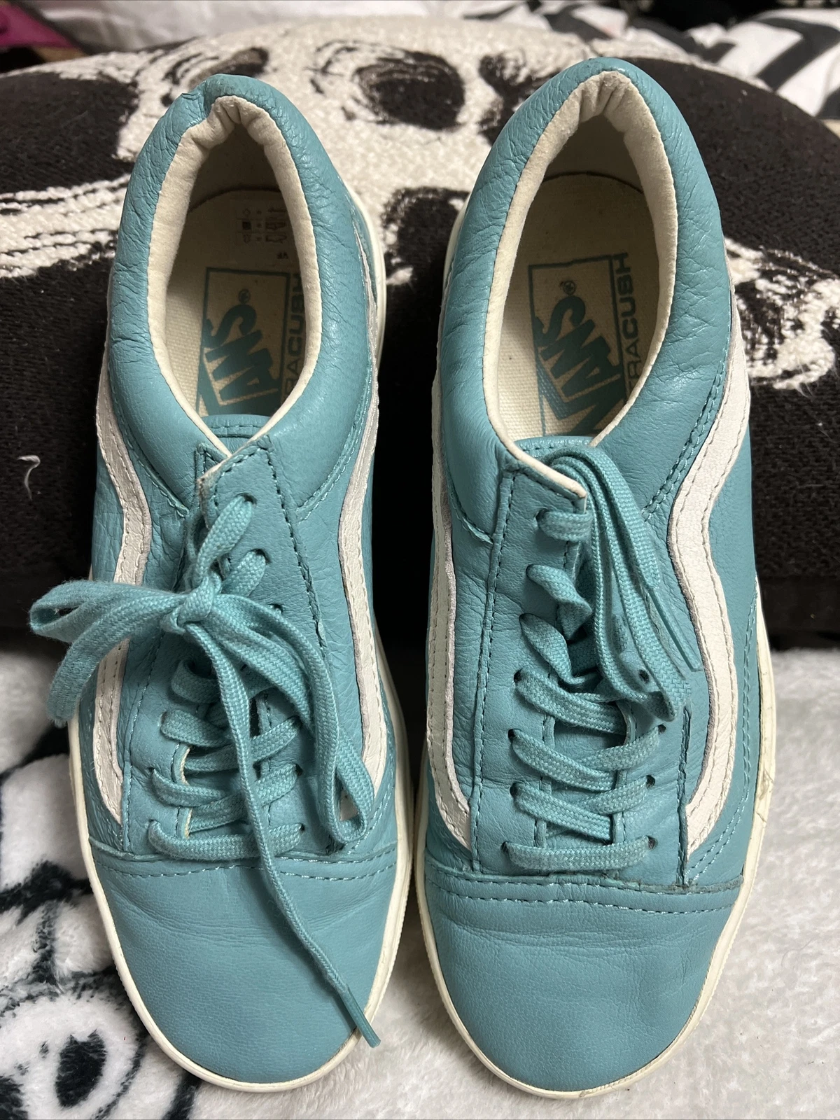MWOB VANS Sk8 Low Ultracush Pelle Nuovo di zecca blu unisex taglia 7