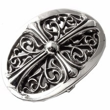 Authentic Chrome Hearts Oval Belt Buckle Large 3"H 