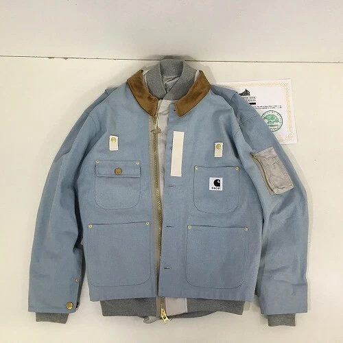 Giacca Carhartt WIP sacai tela MA 1 blu chiaro taglia 2 usata