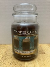 Yankee Candle Large 22 oz Jar Root Beer Float Candle House Light New Retired