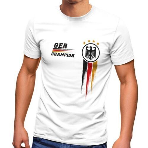 Herren T-Shirt Deutschland Fußball EM-Shirt 2024 WM Fanshirt Deutschlandshirt - Bild 1 von 4