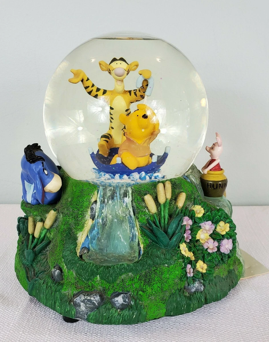 Disney Winnie The Pooh & Tigger Musical Rotating Snow Globe “The Rain