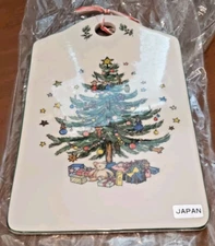 Nikko Happy Holidays 9 x 5-in. Ceramic Christmas Snack/Cheese Board New in Box