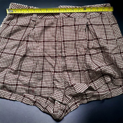 Free People Plaid Check Shorts Size UK 14 - Picture 5 of 7