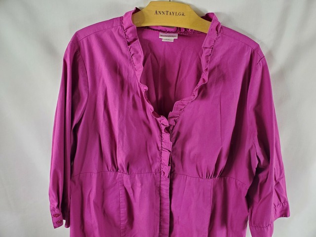 purple dress shirt women's