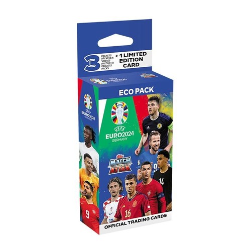 Topps Official Euro 2024 Match Attax Eco Pack enthält 24 EURO 2024