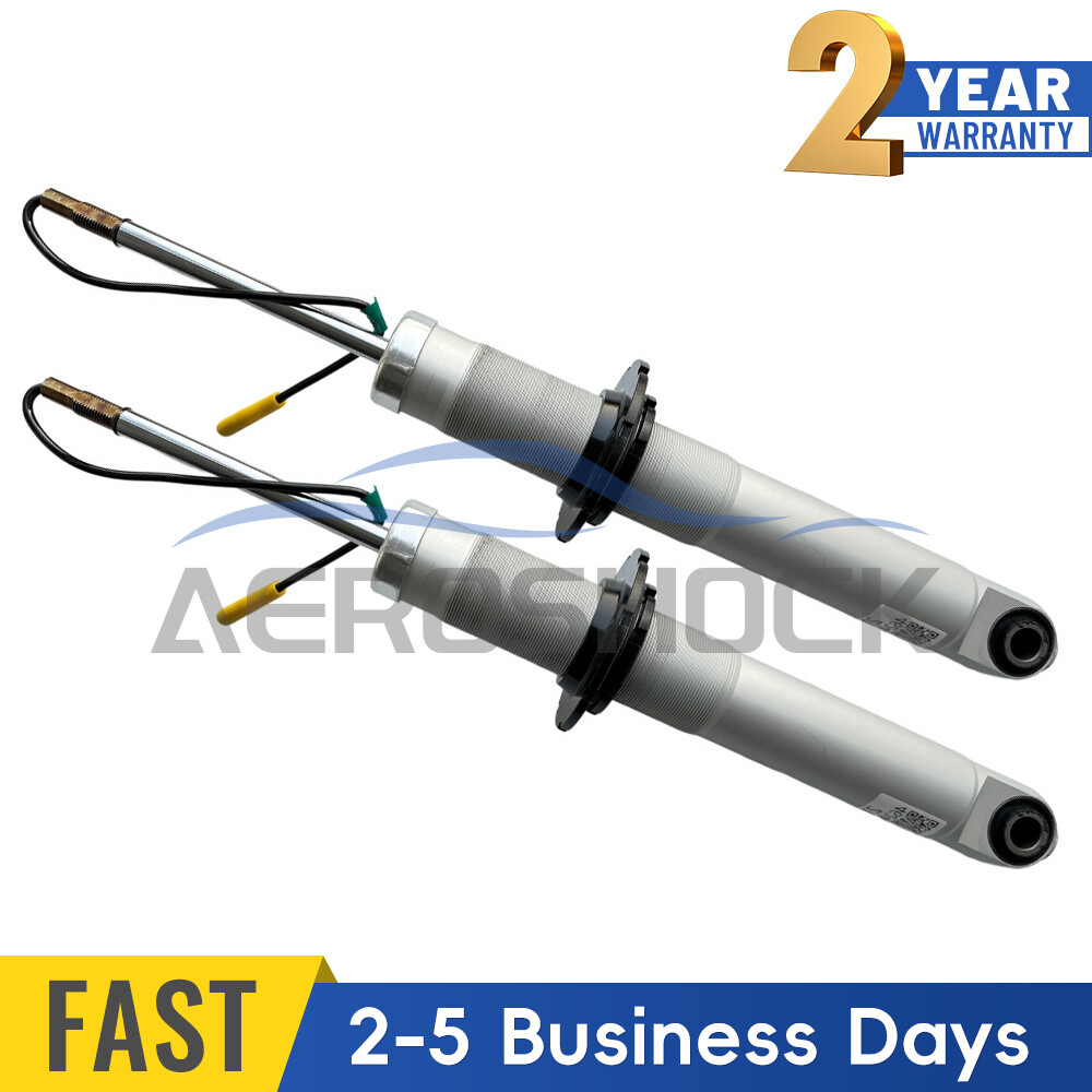 Pair Rear Shock Absorbers Adj. Height Fit Maserati GranTurismo 2008-12 #230030