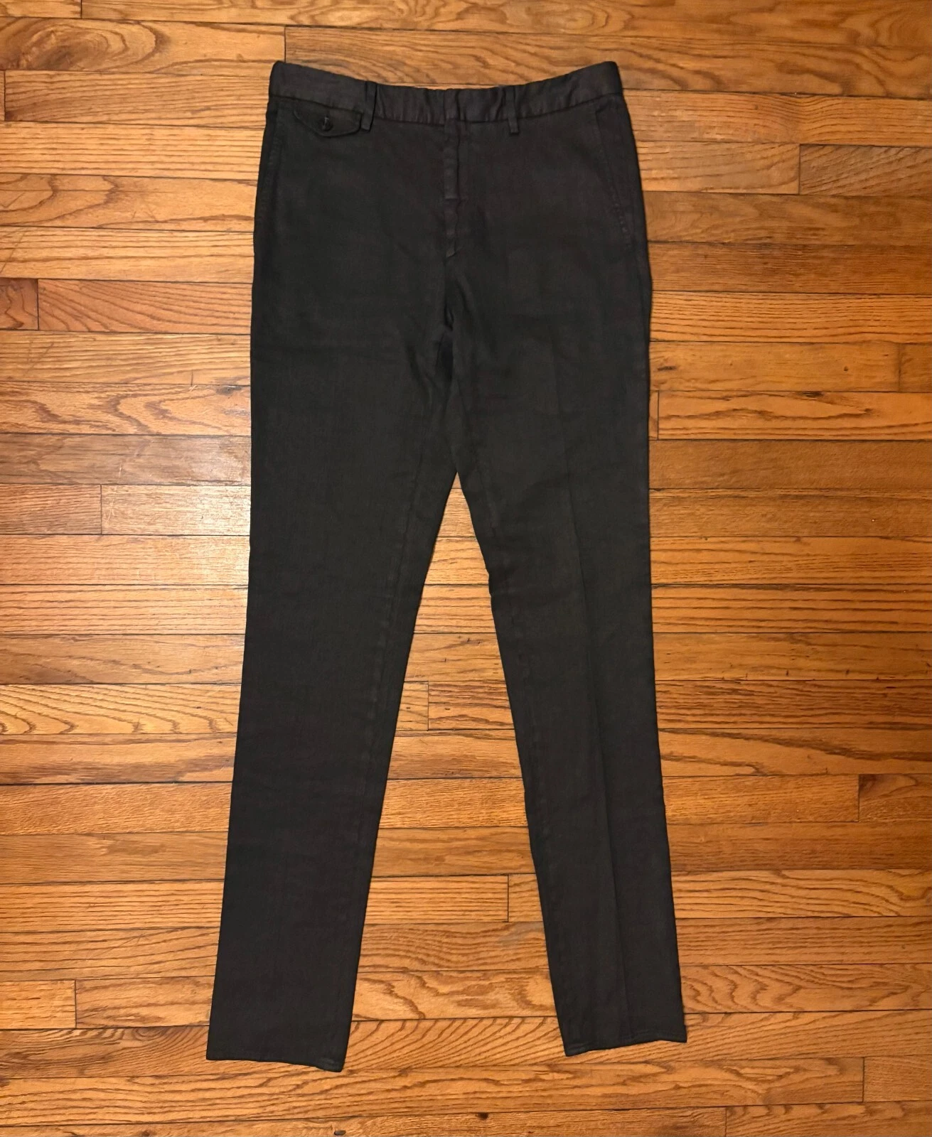 Pantaloni Burberry London misto lino e cotone (taglia: 46)