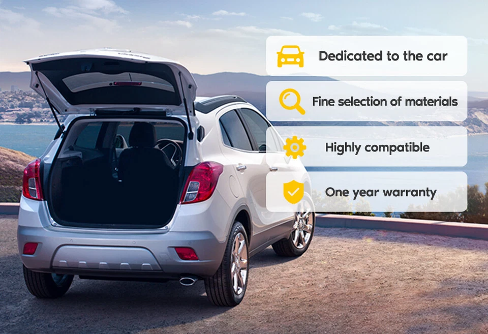 2 soportes de elevación de capó y 2 maletero resortes de gas amortiguadores puntales para Volvo S60 2001-2007 Foto 3 de 4