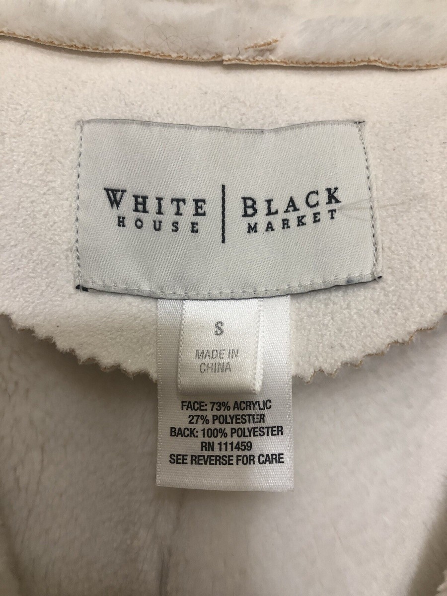 専用④ White House Black Market Women's Size Small Regular White Suede